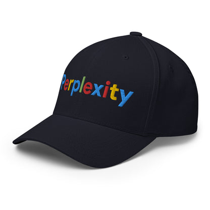 Perplexity Search Logo Embroidered Closed-Back Baseball Cap