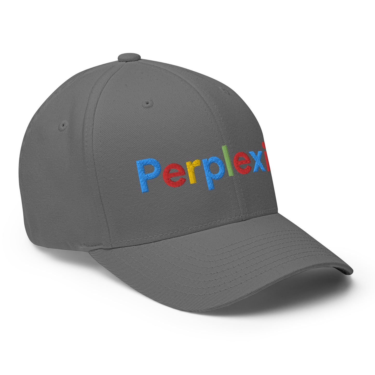 Perplexity Search Logo Embroidered Closed-Back Baseball Cap