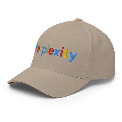 Perplexity Search Logo Embroidered Closed-Back Baseball Cap