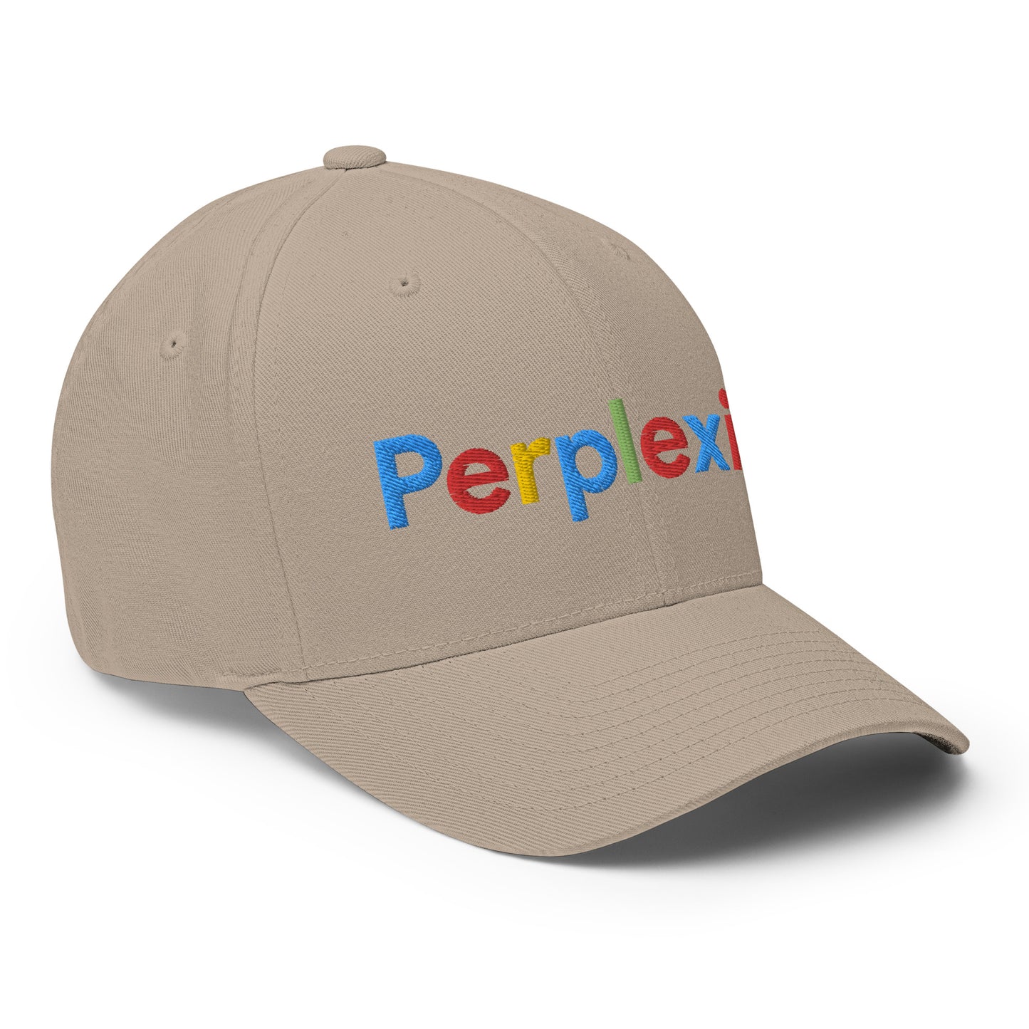 Perplexity Search Logo Embroidered Closed-Back Baseball Cap