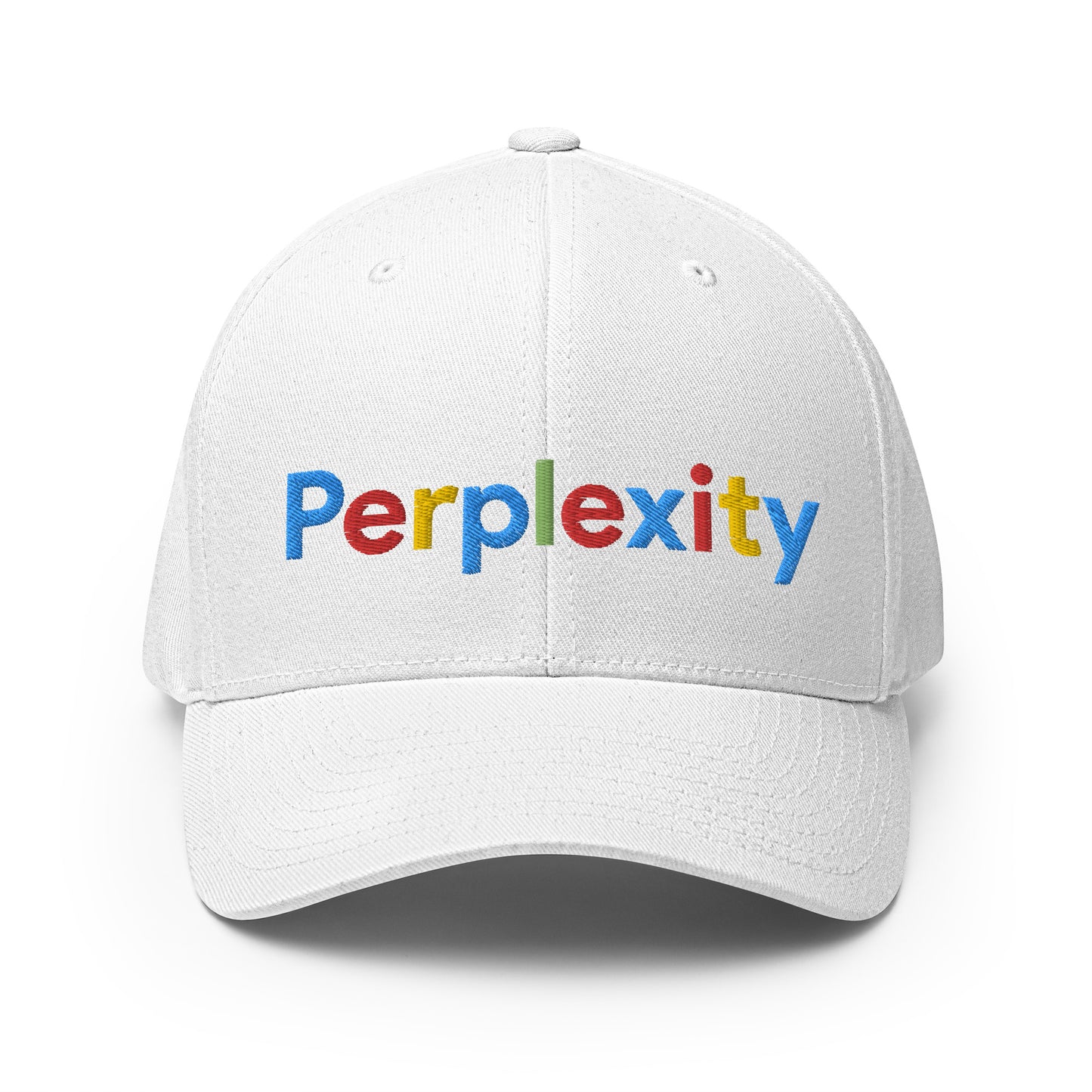 Perplexity Search Logo Embroidered Closed-Back Baseball Cap