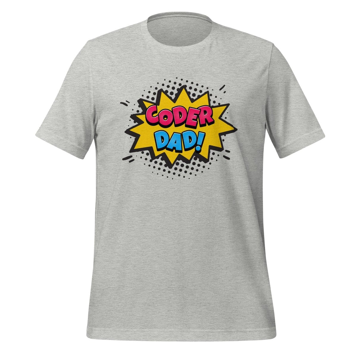 CODER DAD! T-Shirt (unisex) - Athletic Heather - AI Store