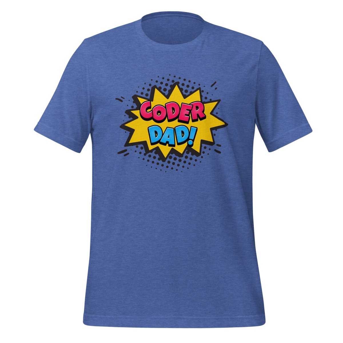 CODER DAD! T-Shirt (unisex) - Heather True Royal - AI Store