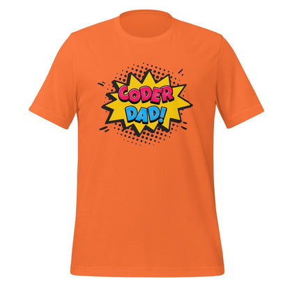 CODER DAD! T-Shirt (unisex) - Orange - AI Store