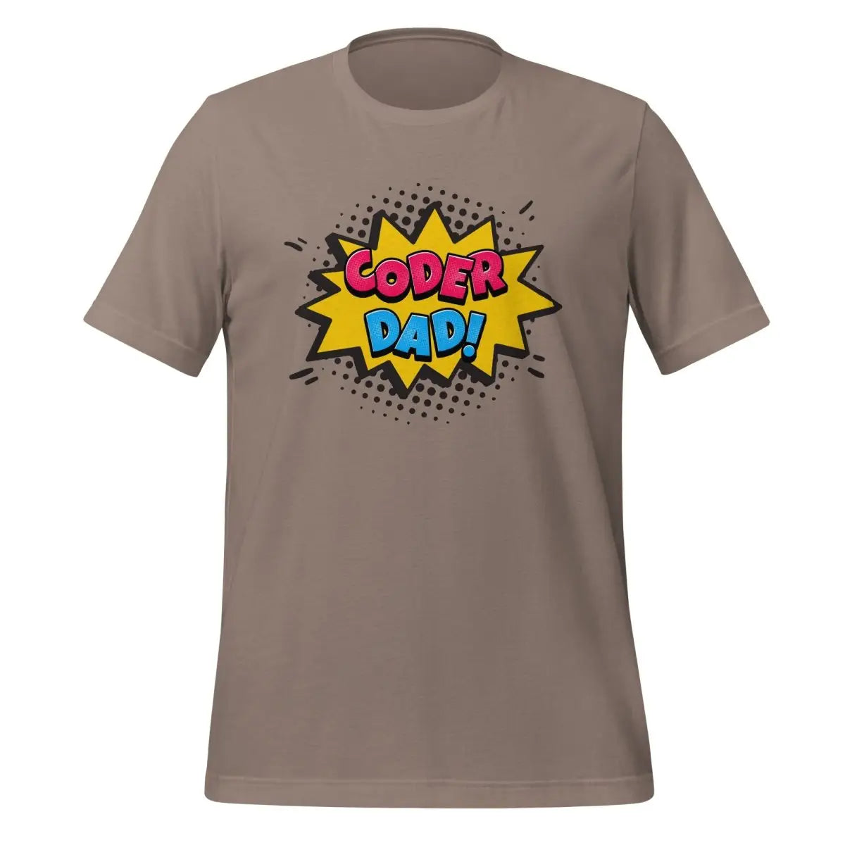 CODER DAD! T-Shirt (unisex) - Pebble / M