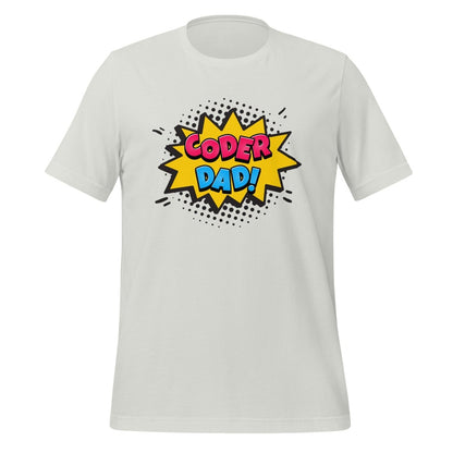 CODER DAD! T-Shirt (unisex) - Silver - AI Store