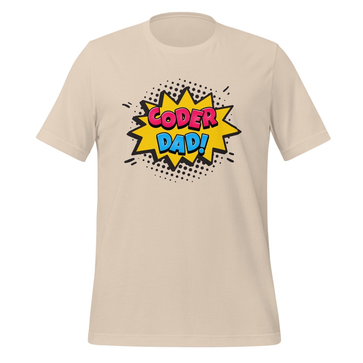 CODER DAD! T-Shirt (unisex) - Soft Cream - AI Store