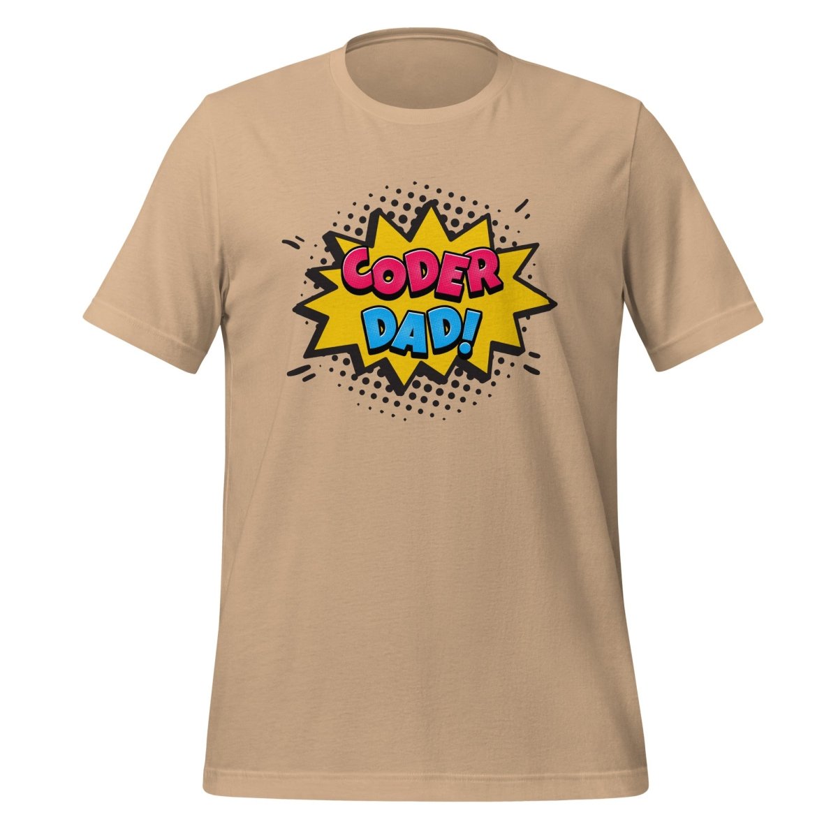 CODER DAD! T-Shirt (unisex) - Tan - AI Store