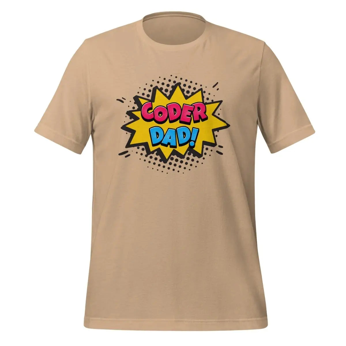 CODER DAD! T-Shirt (unisex) - Tan / M