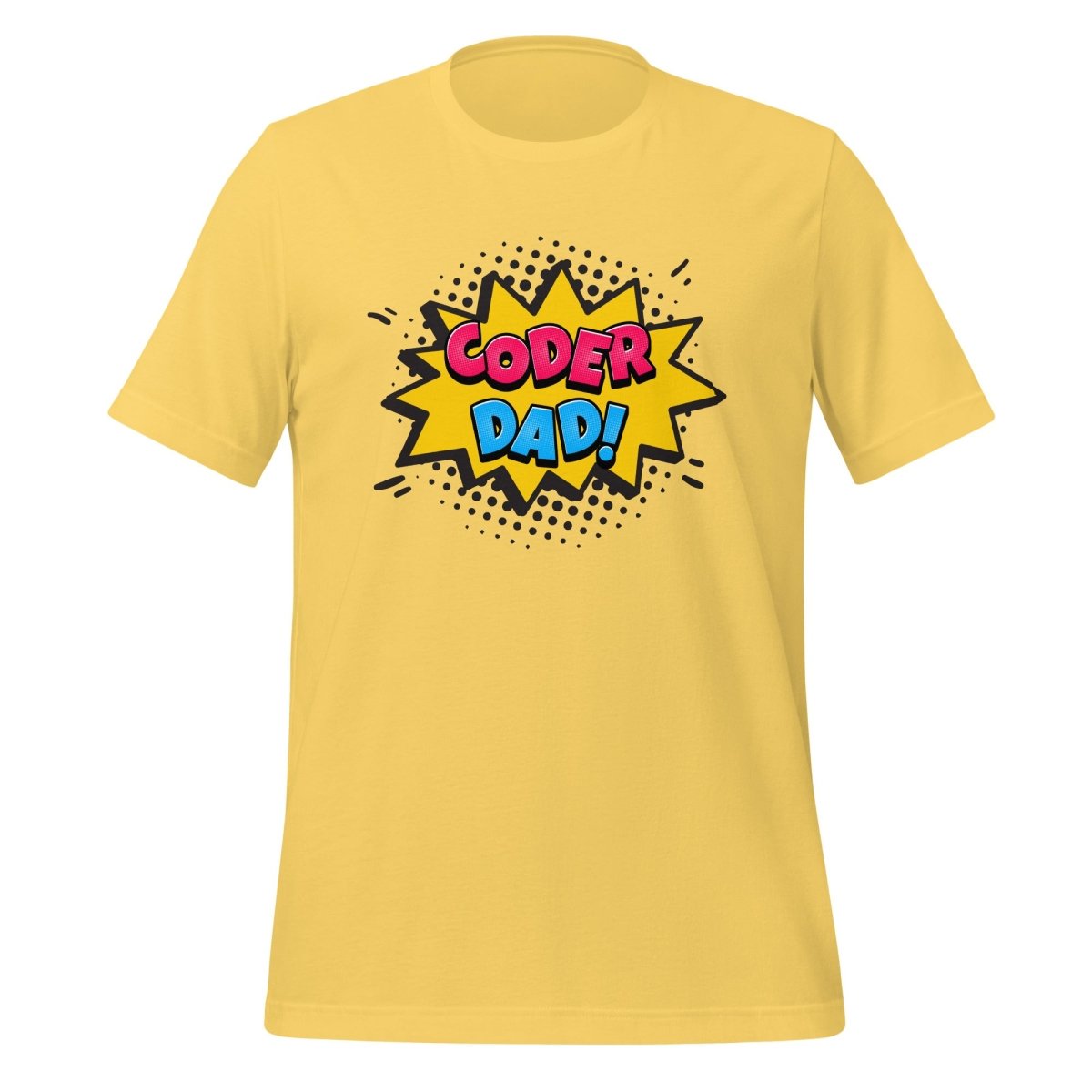 CODER DAD! T-Shirt (unisex) - Yellow - AI Store