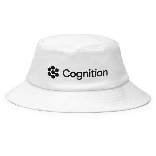 Cognition AI Labs Black Logo Embroidered Bucket Hat - White - AI Store