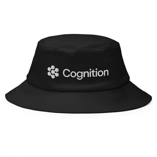 Cognition AI Labs Logo Embroidered Bucket Hat - Black - AI Store