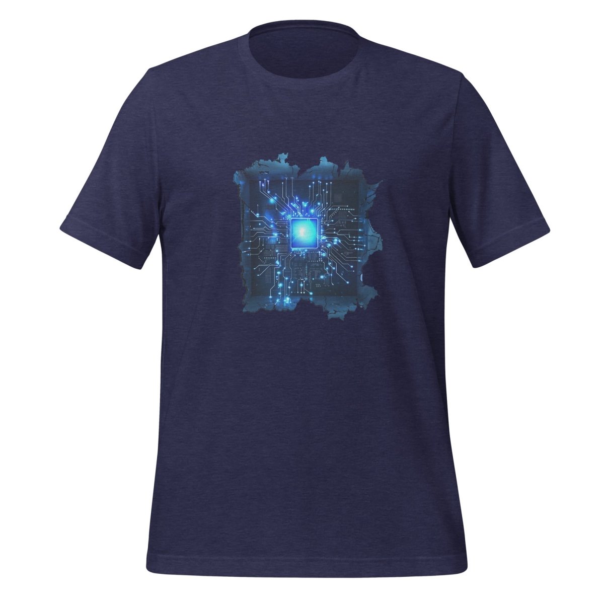 CPU Heart T - Shirt (unisex) - Heather Midnight Navy - AI Store