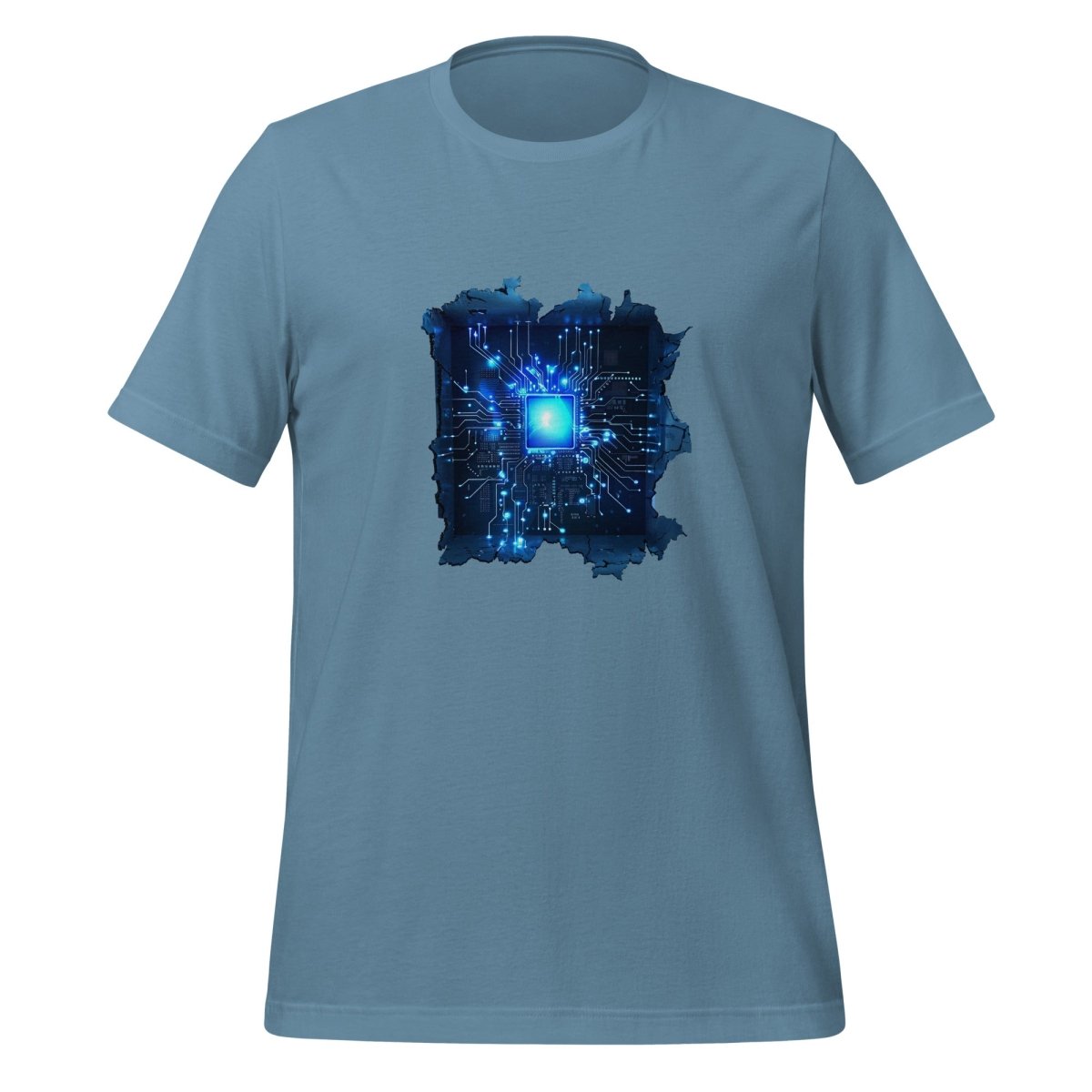 CPU Heart T - Shirt (unisex) - Steel Blue - AI Store