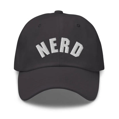 Curved Nerd Sign Cap - Dark Grey