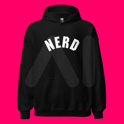 Curved Nerd Sign Hoodie (unisex)