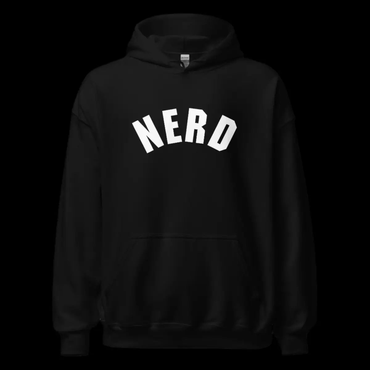 Curved Nerd Sign Hoodie (unisex)