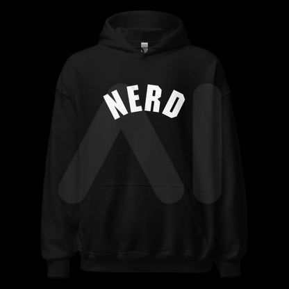 Curved Nerd Sign Hoodie (unisex)