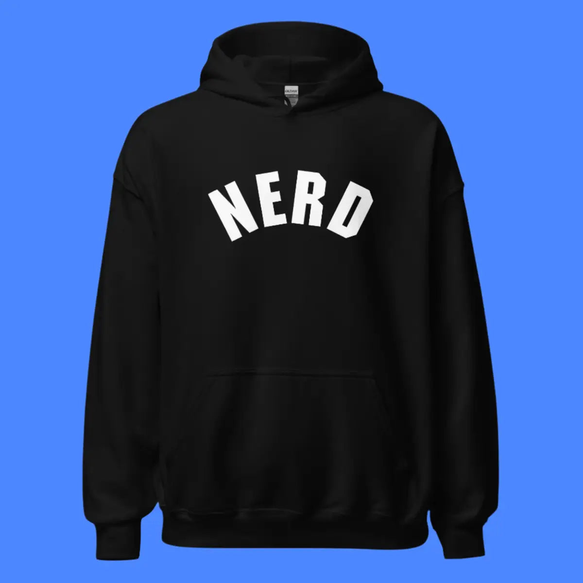 Curved Nerd Sign Hoodie (unisex)