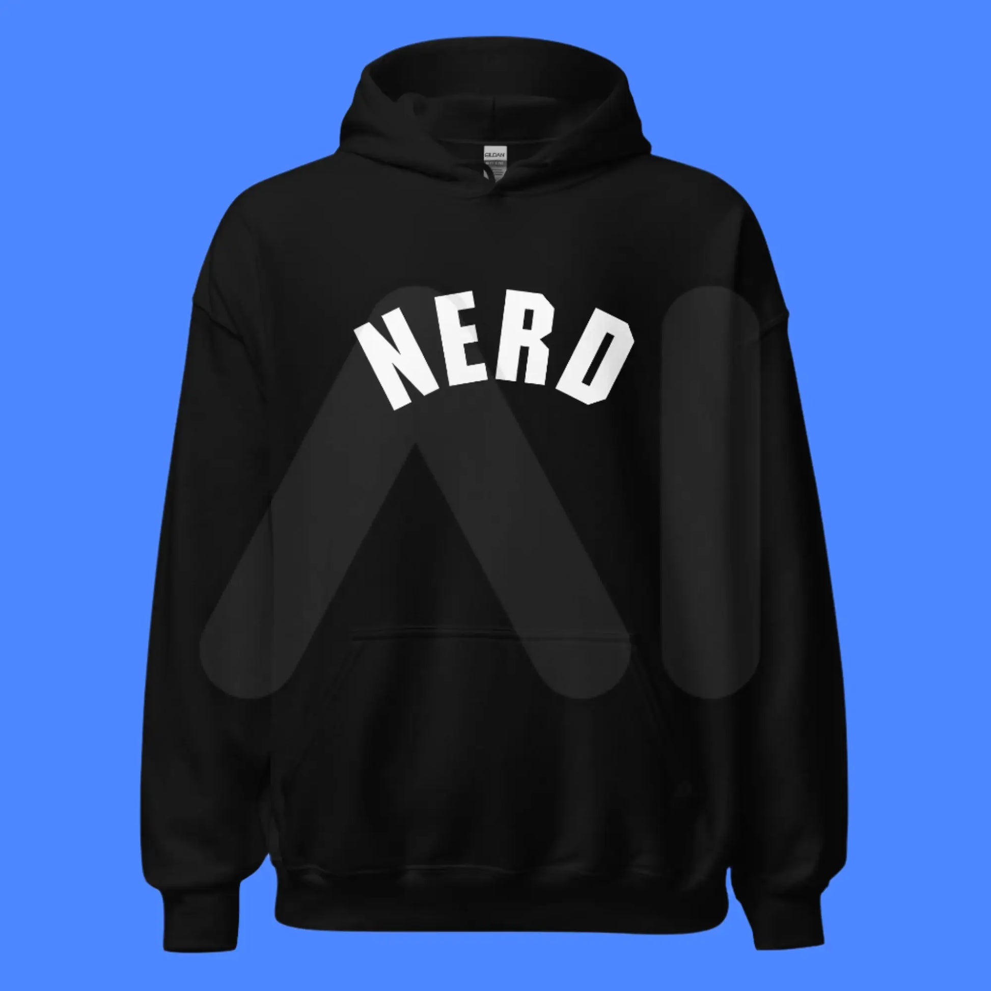 Curved Nerd Sign Hoodie (unisex)