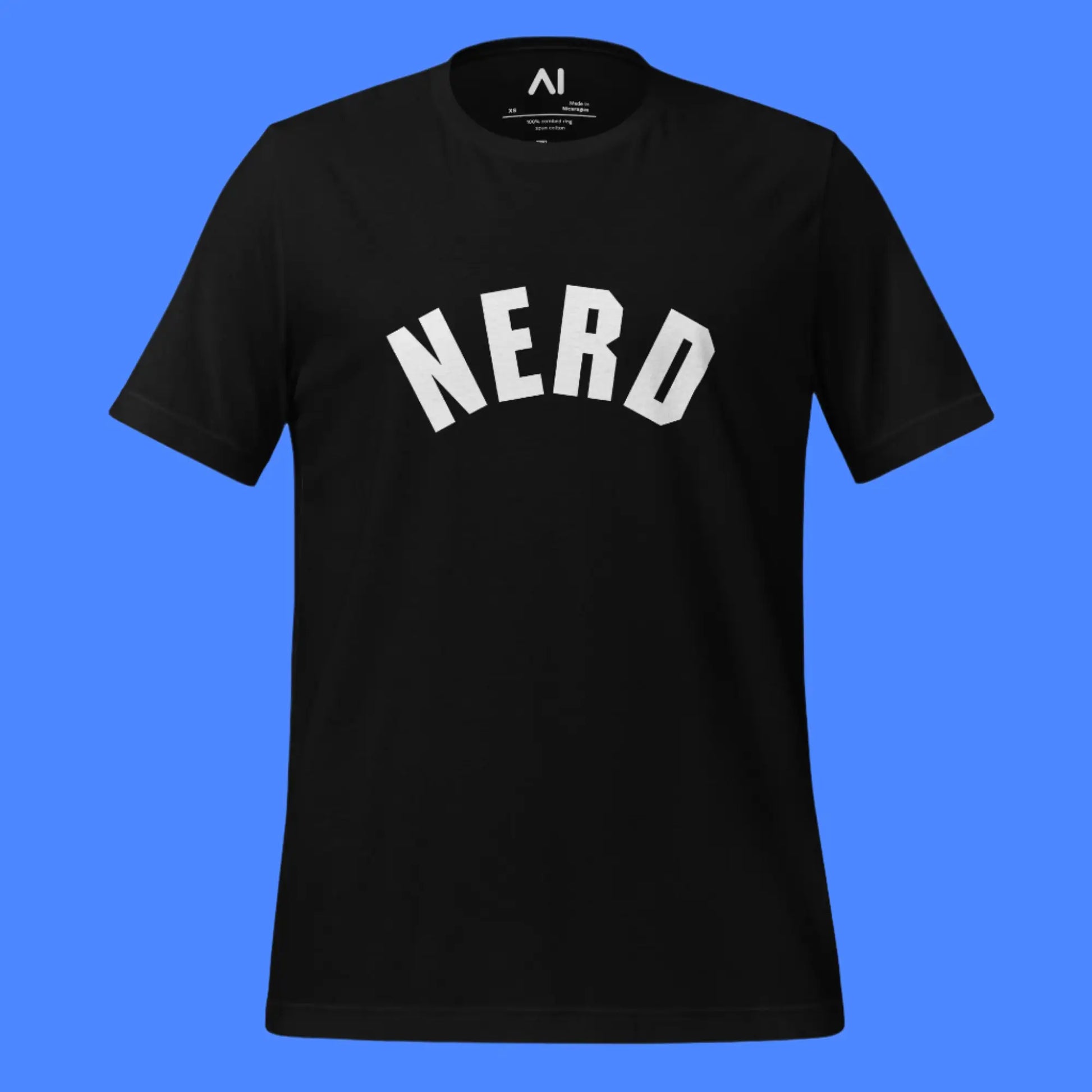 Curved Nerd Sign T-Shirt (unisex)