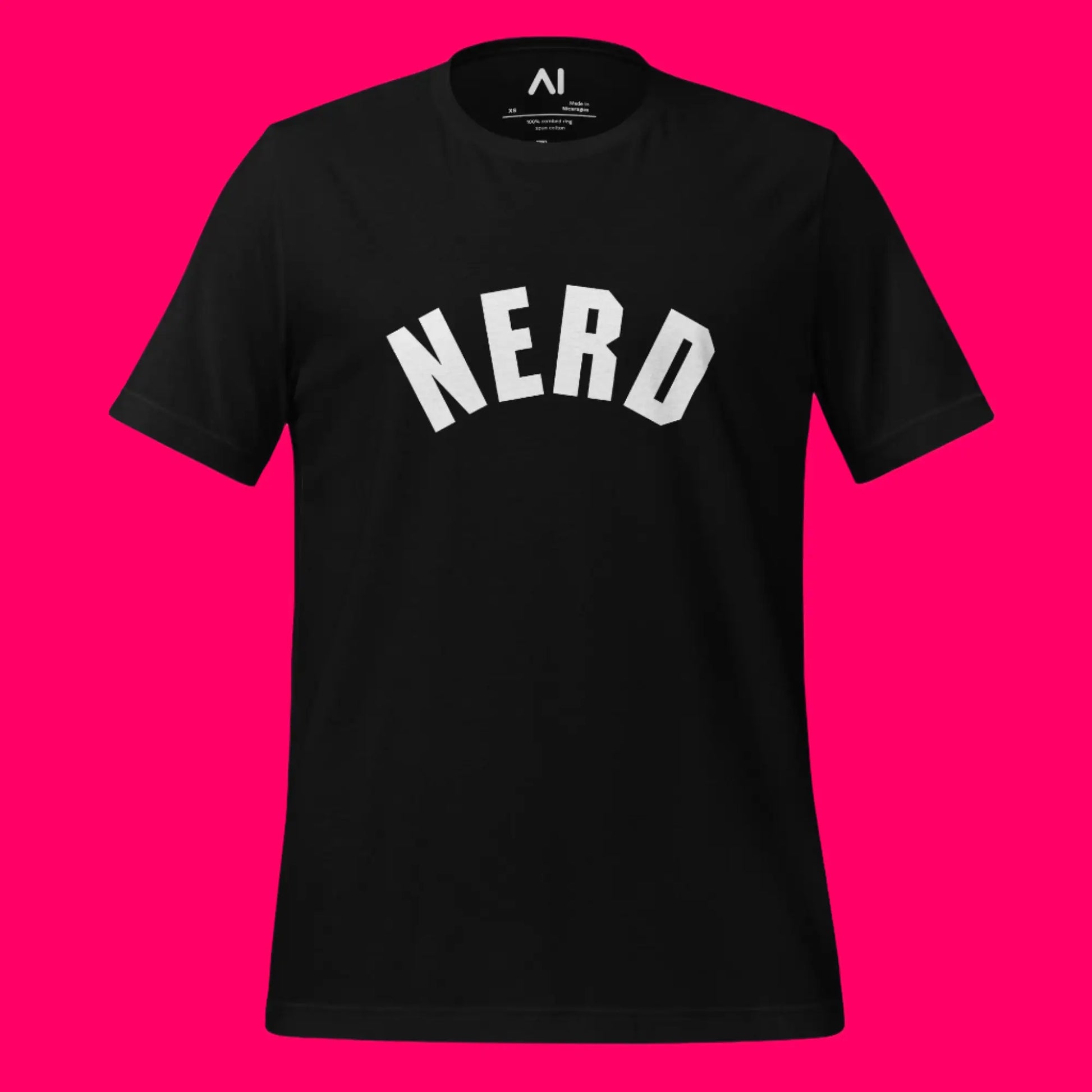 Curved Nerd Sign T-Shirt (unisex)