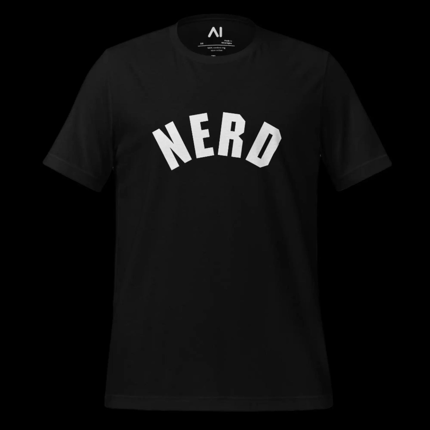 Curved Nerd Sign T-Shirt (unisex)