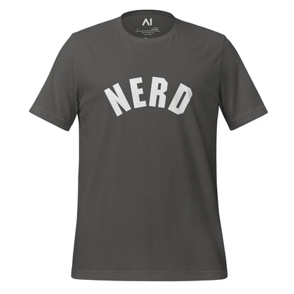 Curved Nerd Sign T-Shirt (unisex) - Asphalt / M