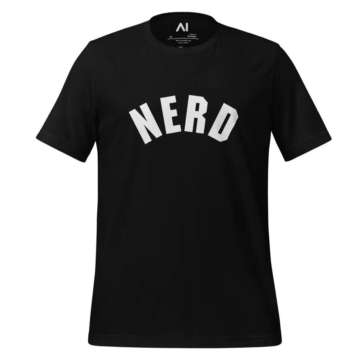 Curved Nerd Sign T-Shirt (unisex) - Black / M