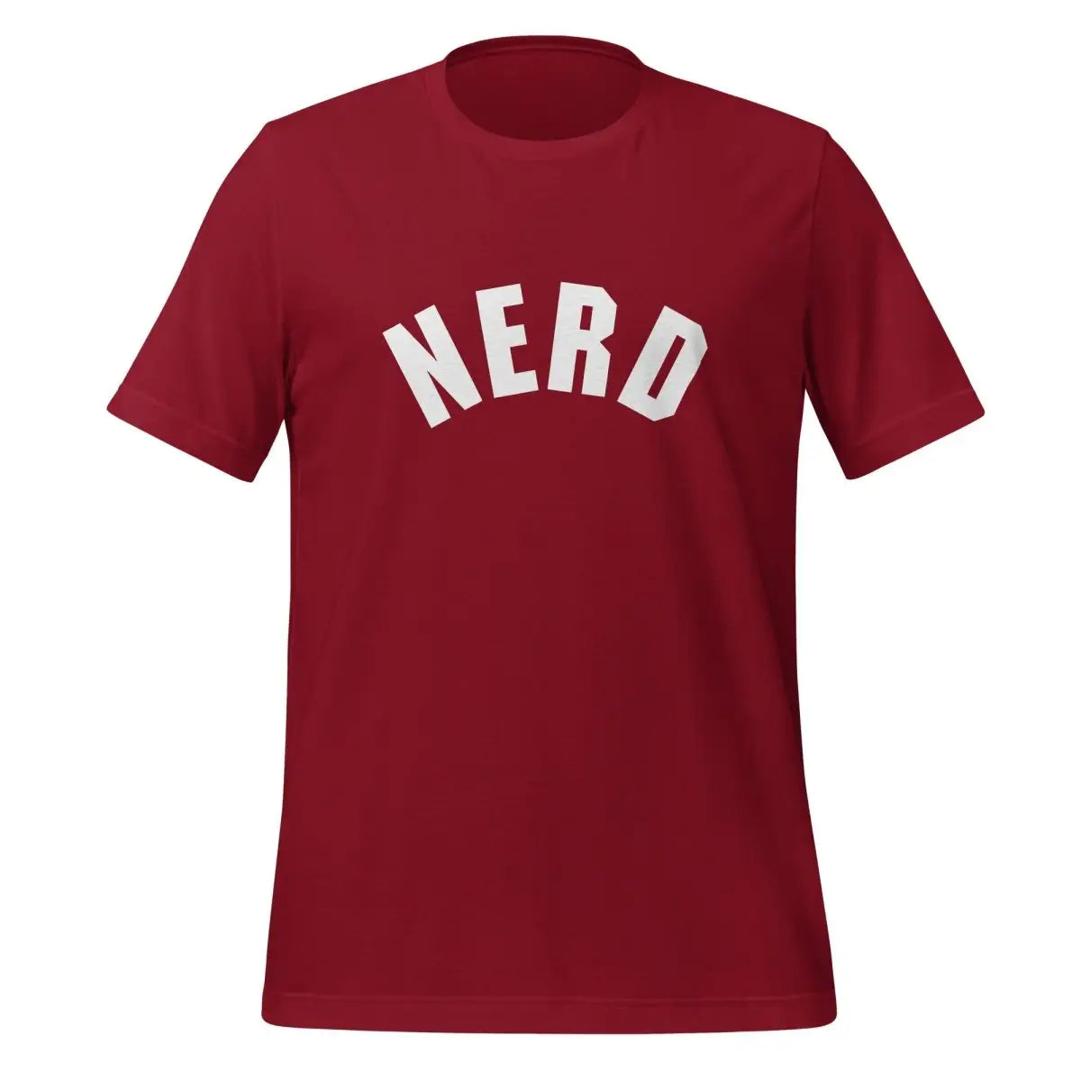 Curved Nerd Sign T-Shirt (unisex) - Cardinal / M