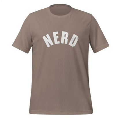 Curved Nerd Sign T-Shirt (unisex) - Pebble / M