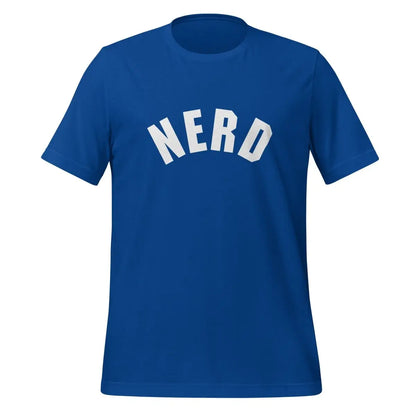 Curved Nerd Sign T-Shirt (unisex) - True Royal / M