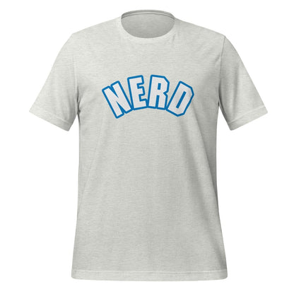 Curved Nerd Sign w/ Blue Outline T-Shirt (unisex) - Ash - AI Store