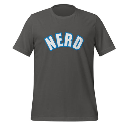 Curved Nerd Sign w/ Blue Outline T-Shirt (unisex) - Asphalt - AI Store