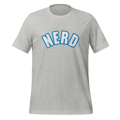 Curved Nerd Sign w/ Blue Outline T-Shirt (unisex) - Athletic Heather / M