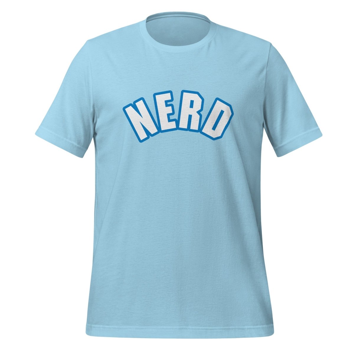 Curved Nerd Sign w/ Blue Outline T-Shirt (unisex) - Ocean Blue - AI Store