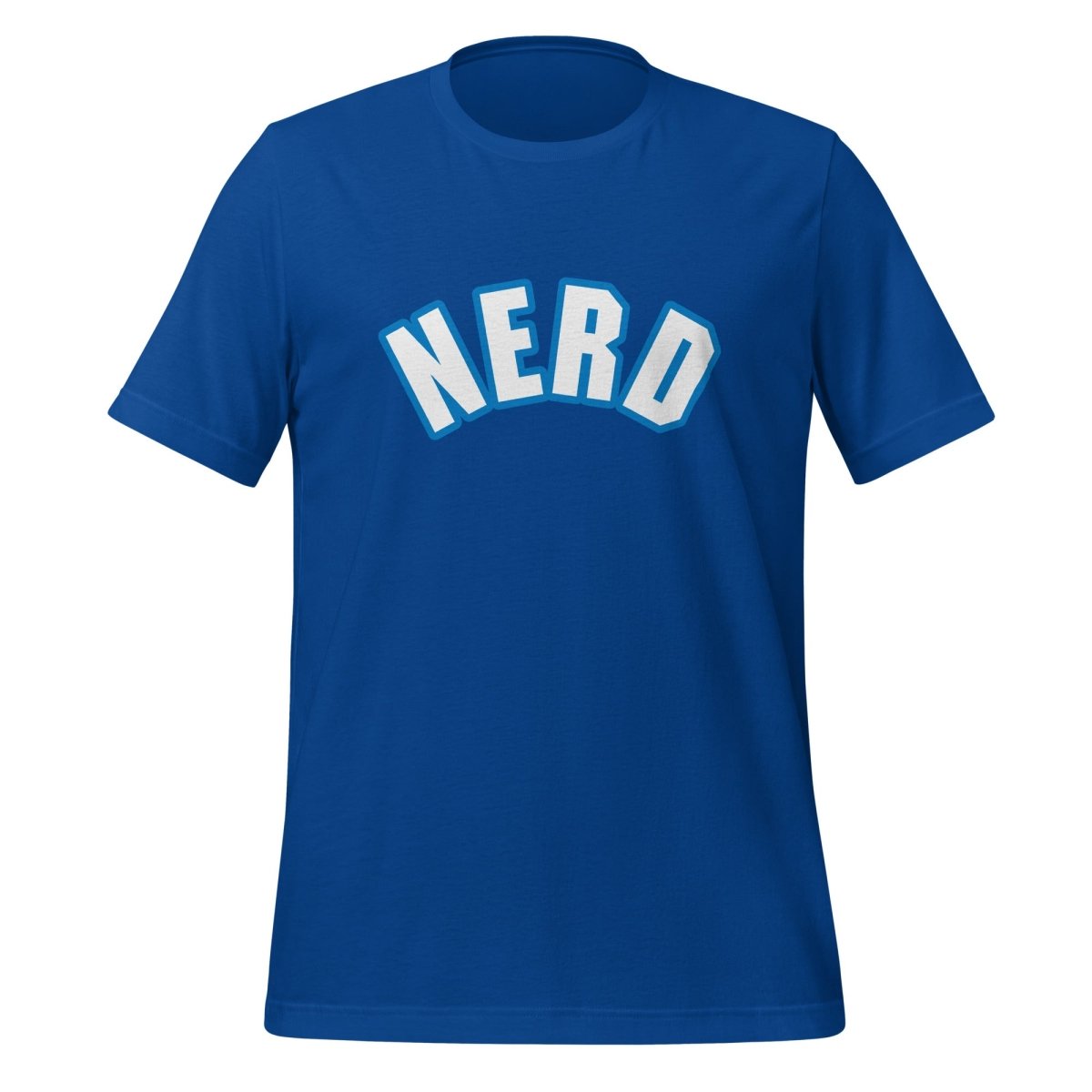 Curved Nerd Sign w/ Blue Outline T-Shirt (unisex) - True Royal - AI Store