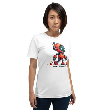 Cute Project Strawberry Robot T-Shirt (unisex)