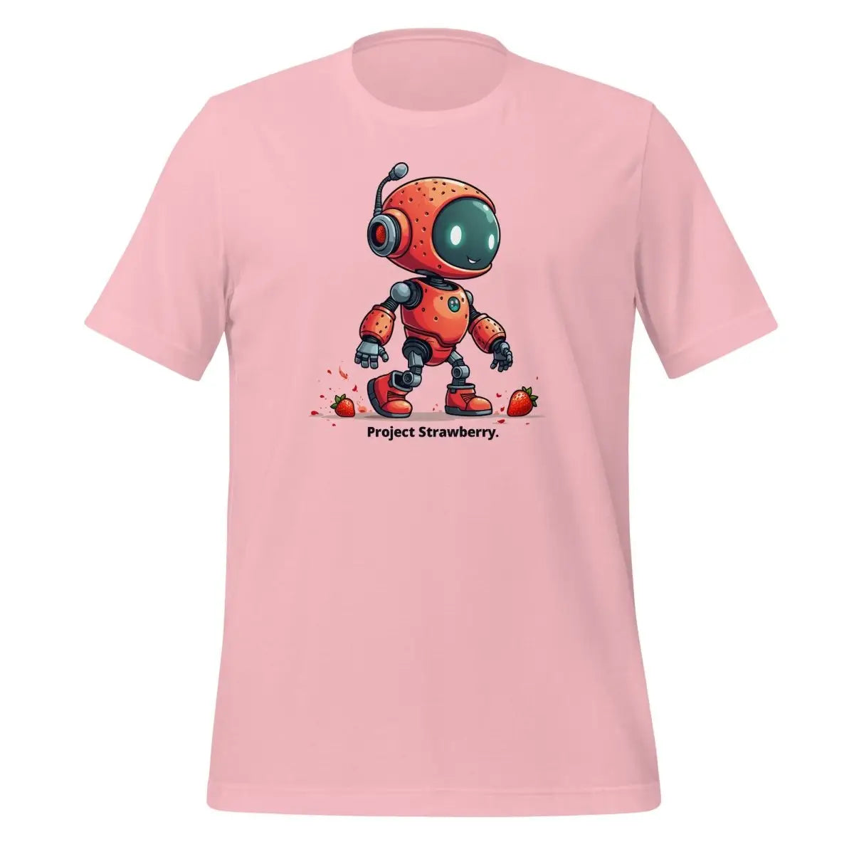 Cute Project Strawberry Robot T-Shirt (unisex) - Pink / M