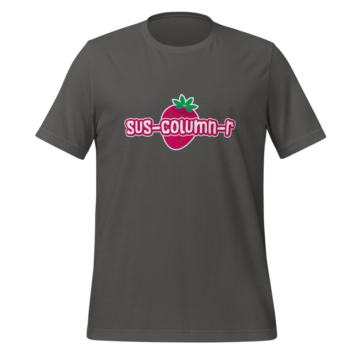 Cute sus - column - r Strawberry T-Shirt (unisex) - Asphalt - AI Store