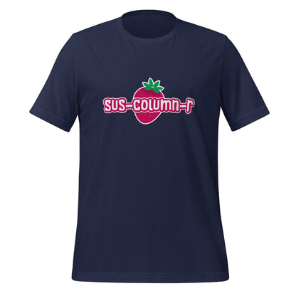 Cute sus - column - r Strawberry T-Shirt (unisex) - Navy - AI Store