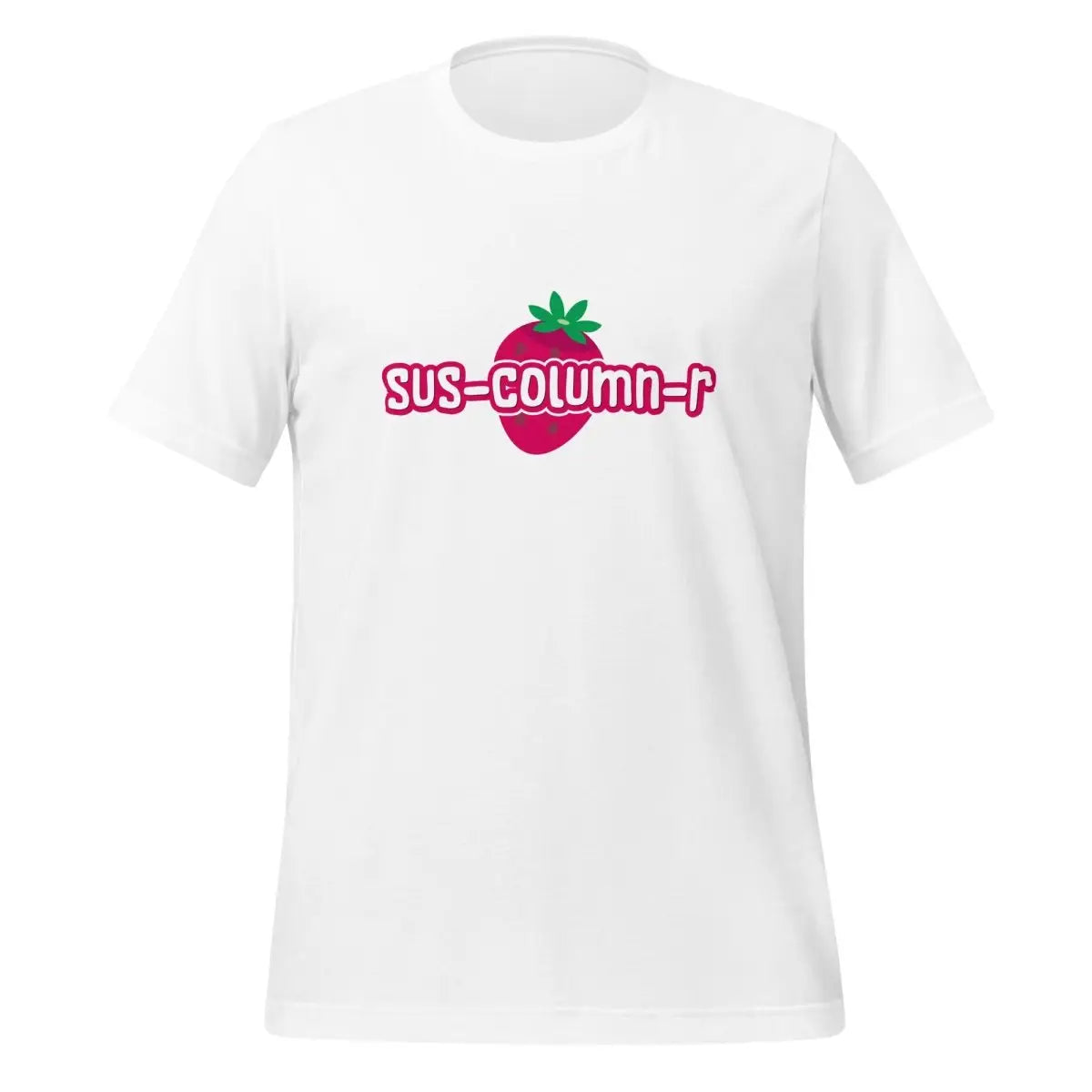 Cute sus-column-r Strawberry T-Shirt (unisex) - White / M