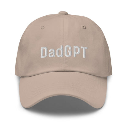 DadGPT Embroidered Cap 2.1 - Stone - AI Store