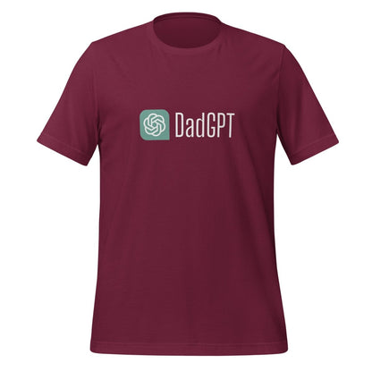 DadGPT T-Shirt 3 (unisex) - Maroon - AI Store