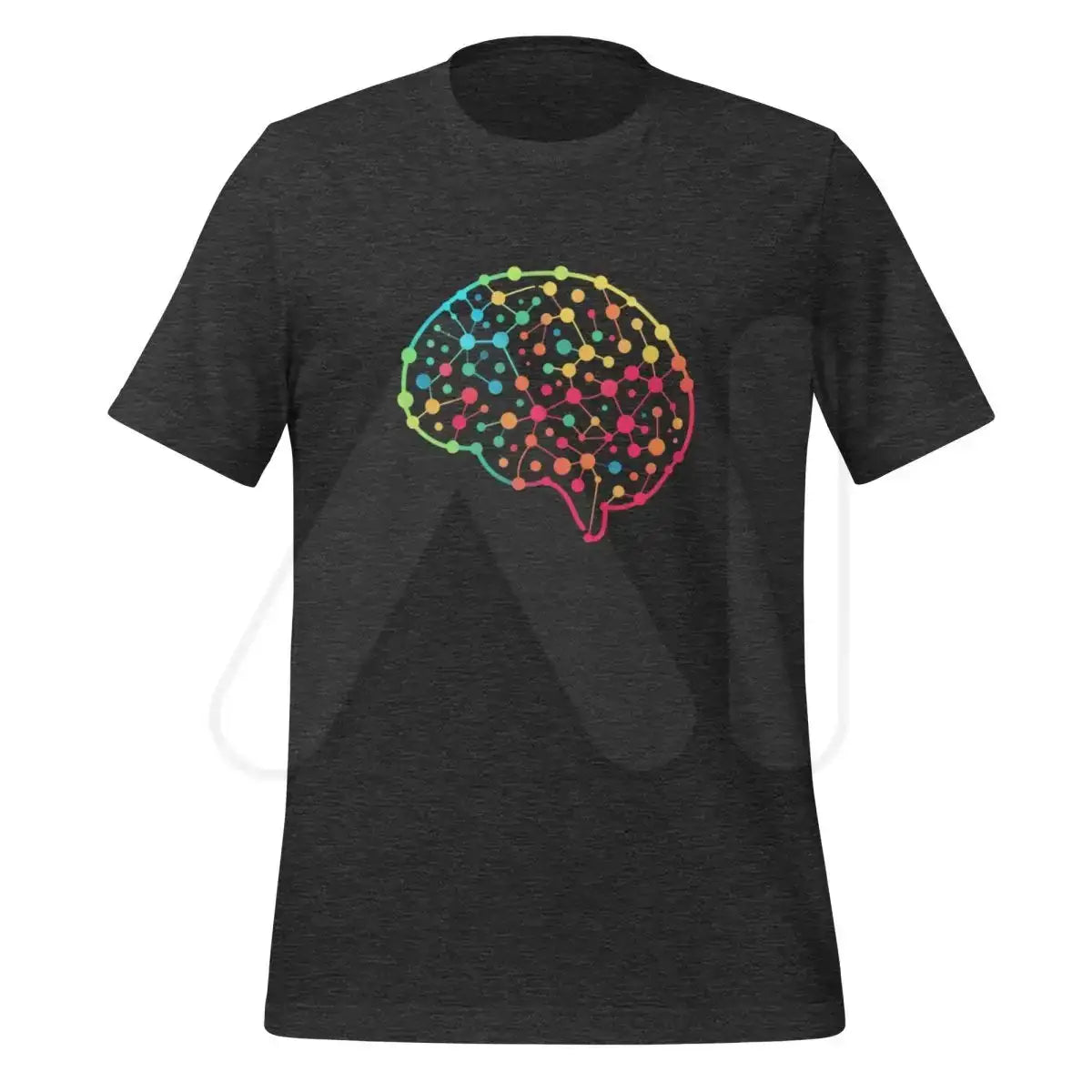 DALL-E Neural Network Brain T-Shirt (unisex) - Dark Grey Heather / M