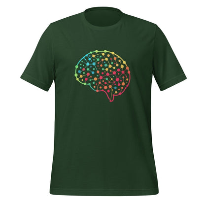 DALL - E Neural Network Brain T - Shirt (unisex) - Forest - AI Store