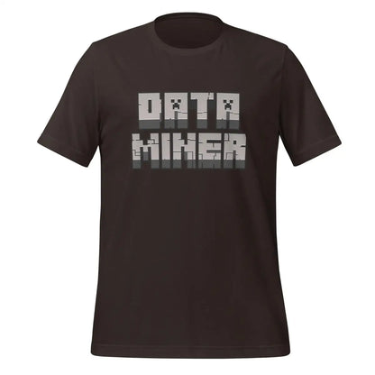 The Data Miner T-shirt (unisex) Brown / m.