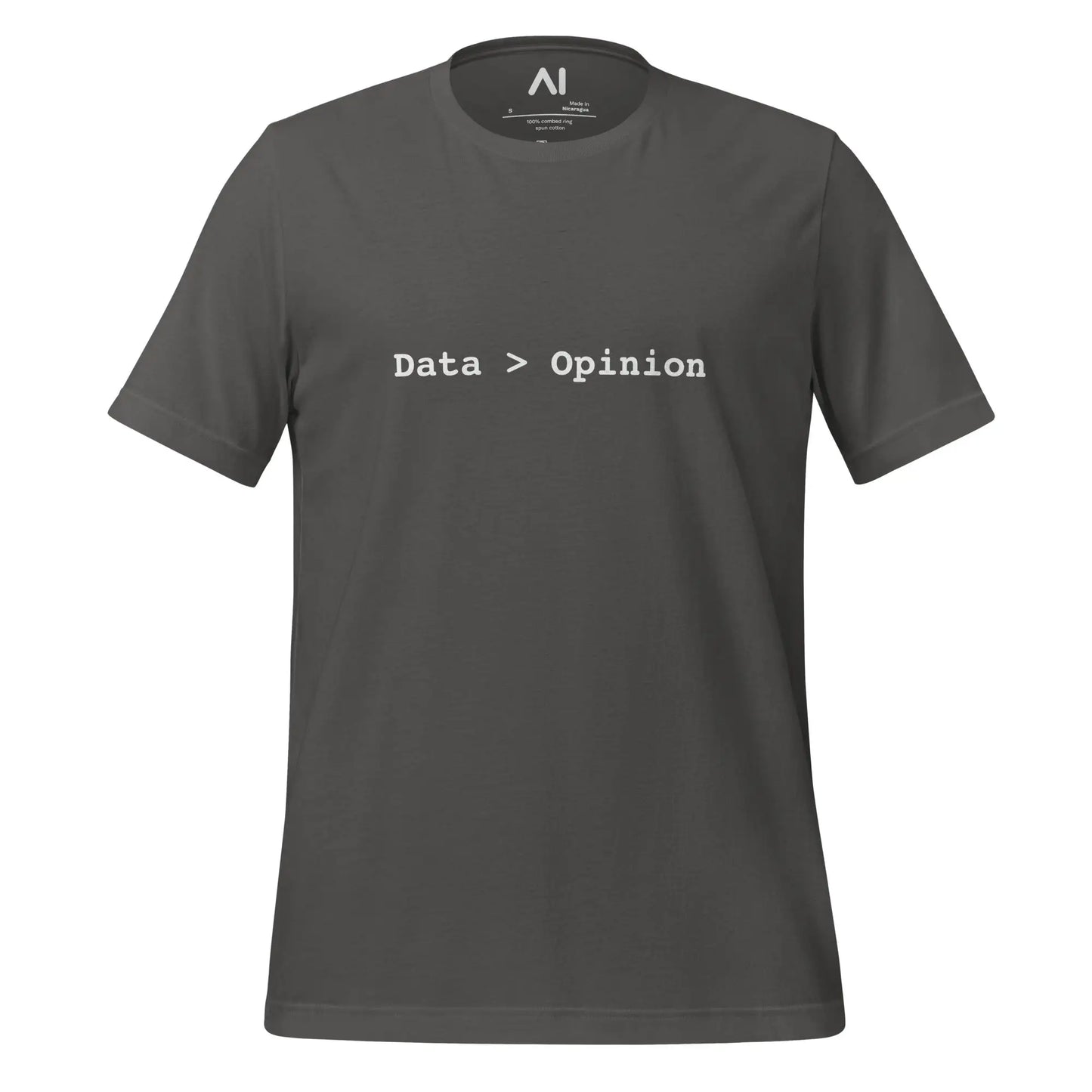 The Data > Opinion T-shirt (unisex) Asphalt / m.