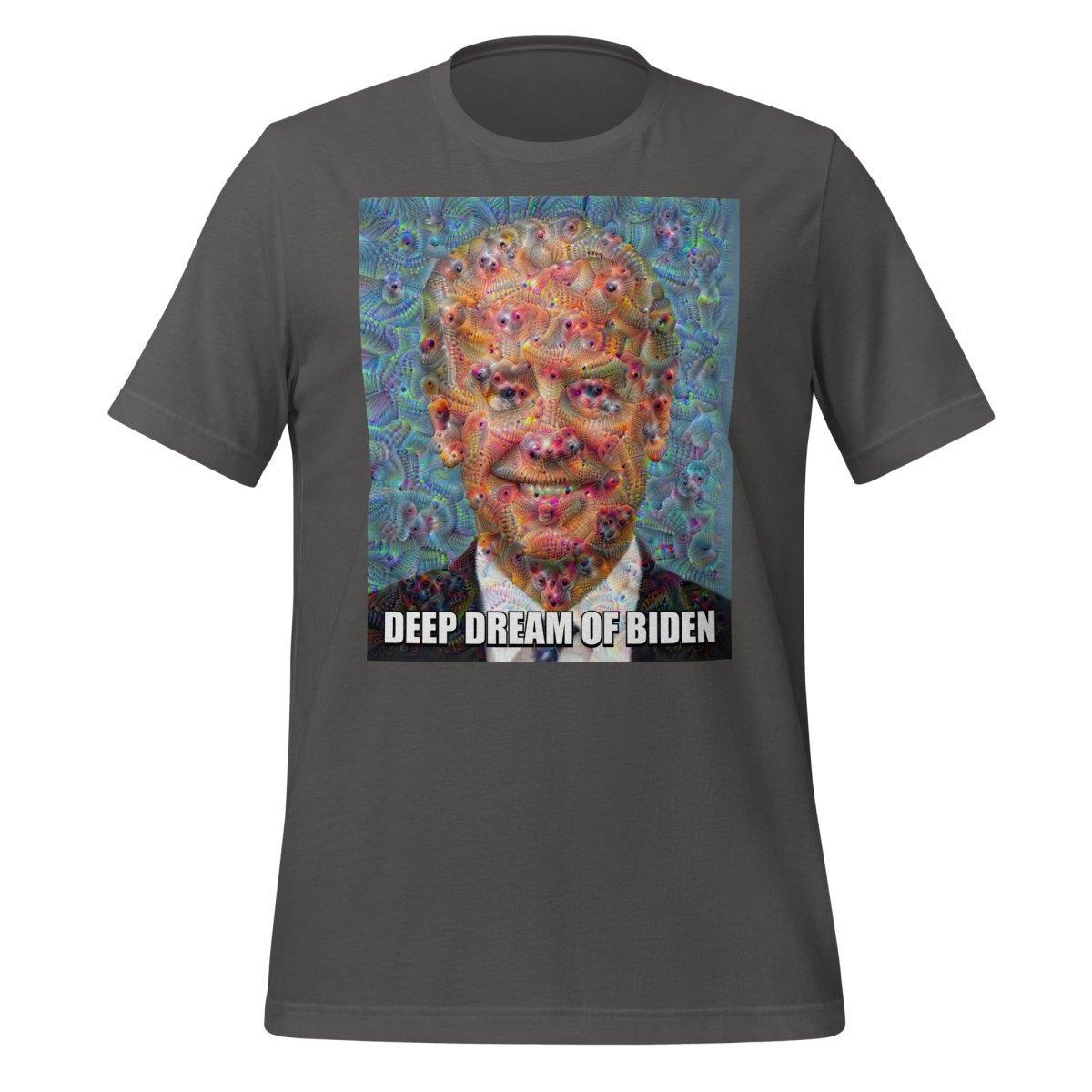 Deep Dream of Biden T - Shirt (unisex) - Asphalt - AI Store