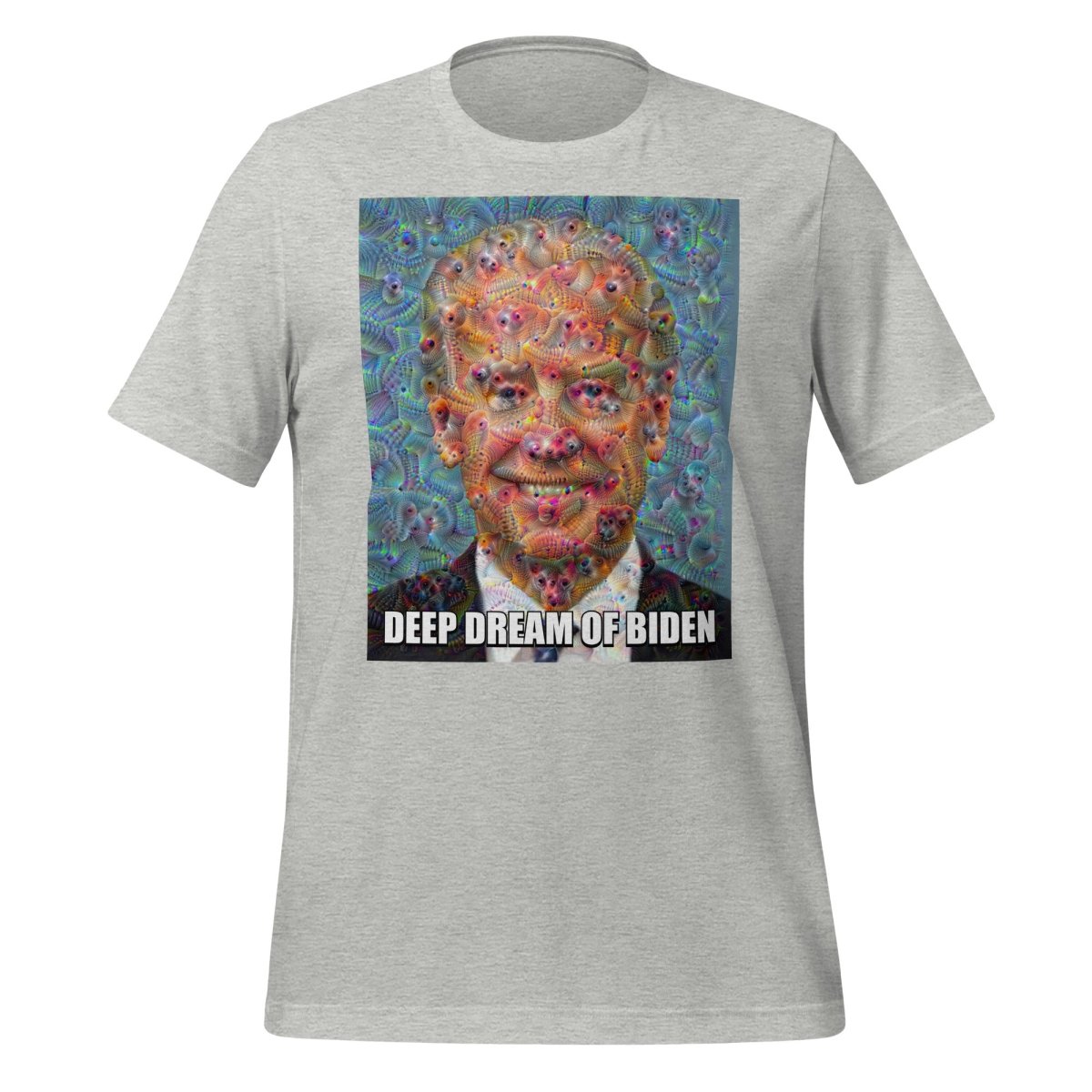 Deep Dream of Biden T - Shirt (unisex) - Athletic Heather - AI Store